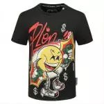 philipp plein t-shirt cut round neck graffiti plein round neck